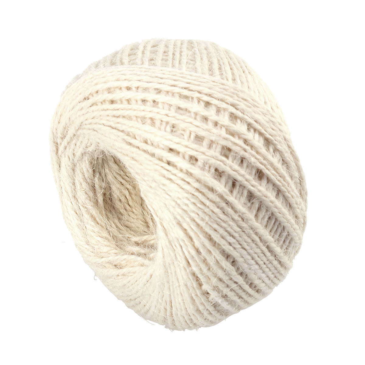 Twine Jute Natural - クリーミーホワイトのジュートロープ、天然麻ひも、DIYクラフト、家の装飾、結婚式、誕生日パーティー、ベビーシャワー、ガーデニング装飾用
