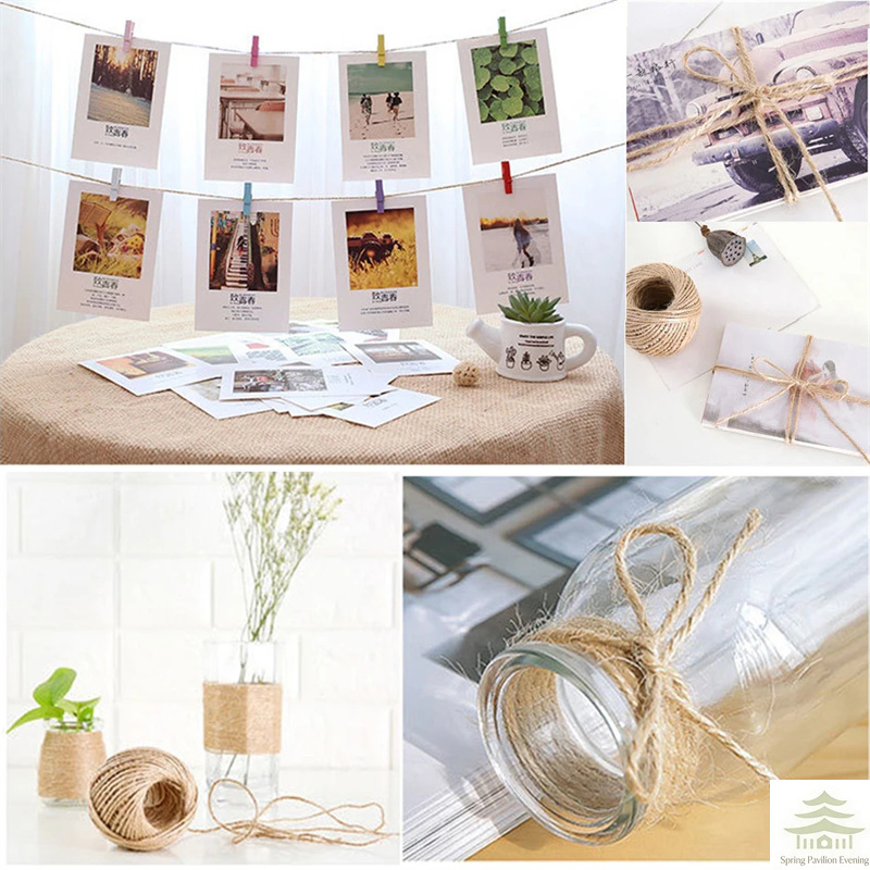 50/100メートル 2mm 天然ジュートロープ ストリング - Twine Jute Natural のレビューと価格