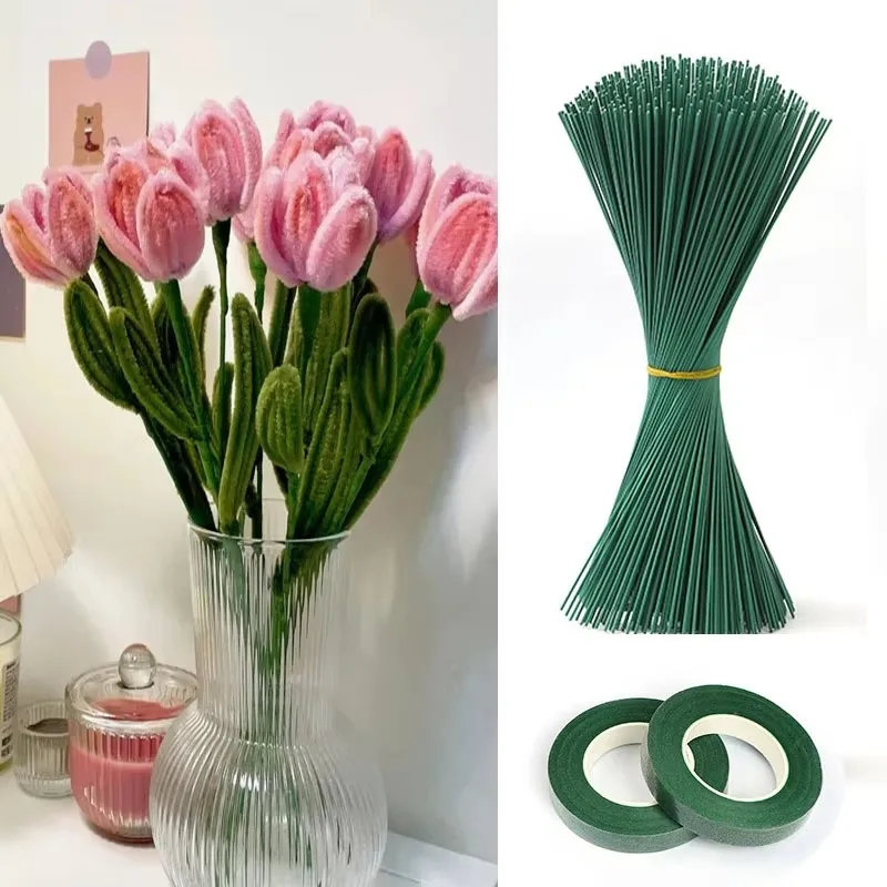 グリーンフラワーステムスティック DIYフラワーマテリアル  - Floral Tape Green のレビューと価格