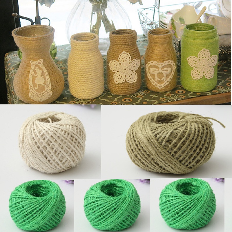 50 メートルの天然ジュート麻ひも芸術工芸品やガーデニング用 - Twine Jute Natural のレビューと価格