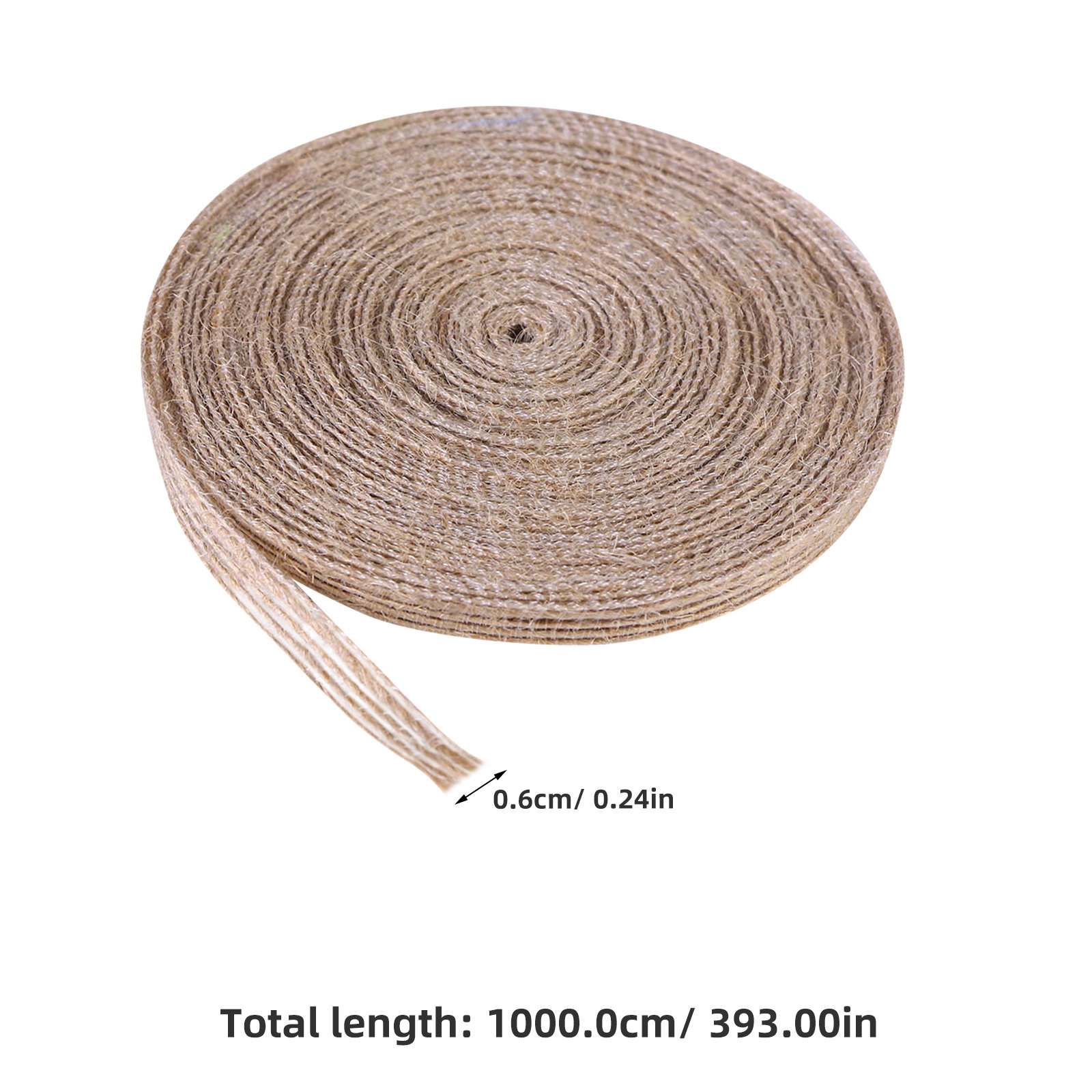 2巻入り天然ジュート麻装飾リボン、素朴な麻製クラフト紐、ウェ - Twine Jute Natural のレビューと価格