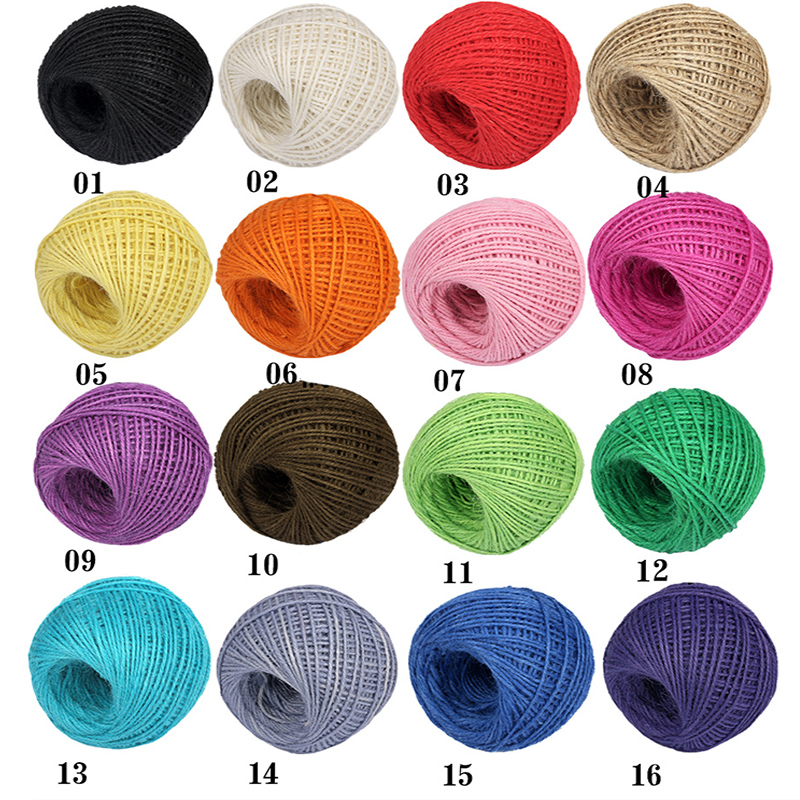 DIY ナチュラル 2mm 50M/ロール カラフルなジュー - Twine Jute Natural のレビューと価格