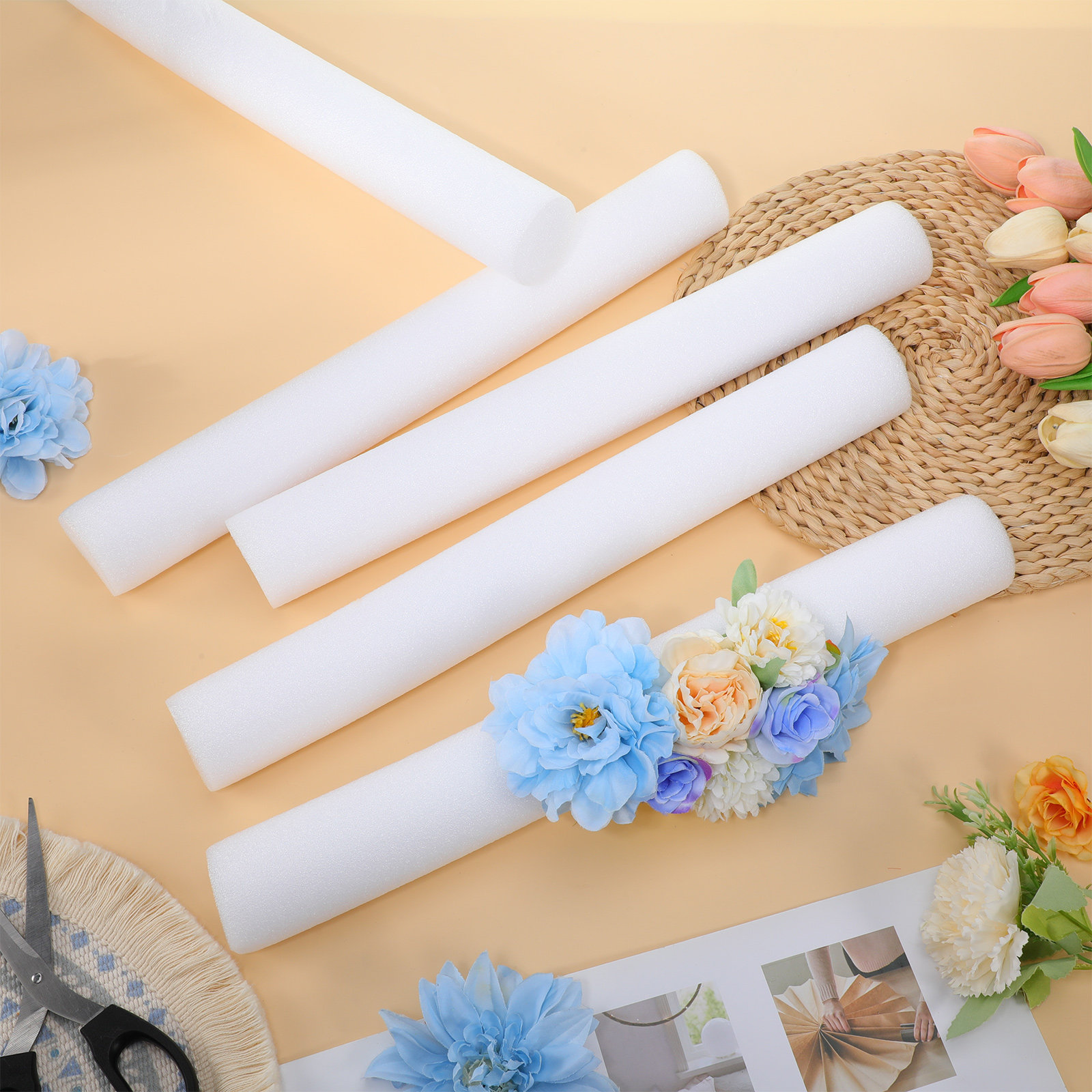 5本入り 40cm フォームロッド 花飾り用 白色フォームシ - Florist Supply Shop のレビューと価格