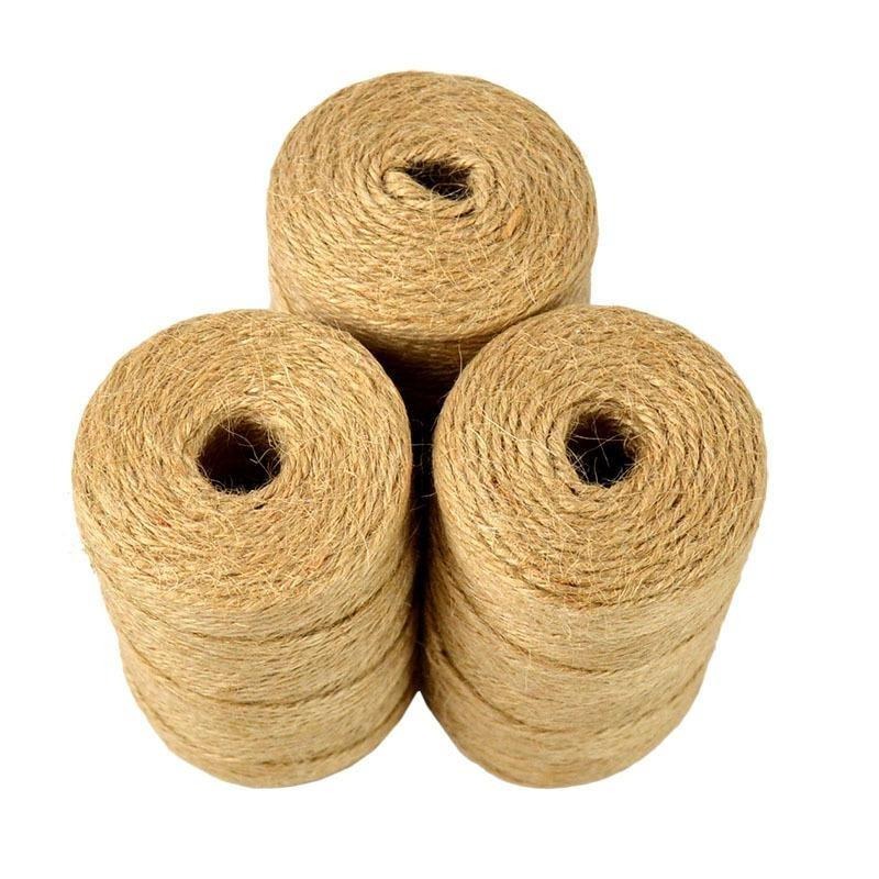 ジュート麻ひも 100M 天然サイザル麻 2mm ラップ ウ - Twine Jute Natural のレビューと価格