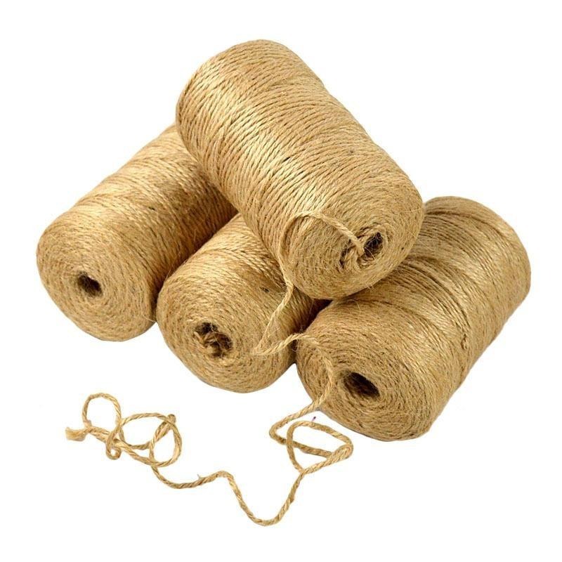 ジュート麻ひも 100M 天然サイザル麻 2mm ラップ ウ - Twine Jute Natural のレビューと価格