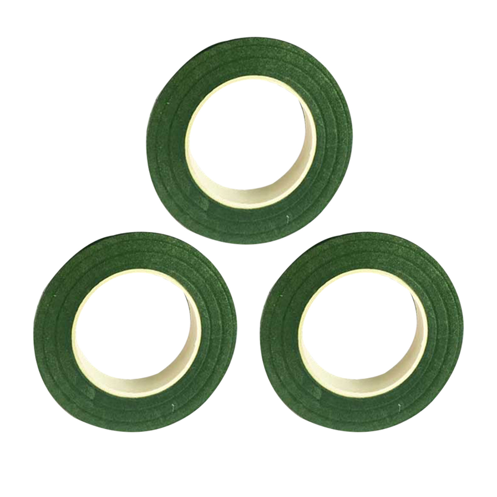 3巻セット ブートニアテープ 花茎ラップ DIY装飾 グリー - Floral Tape Green のレビューと価格