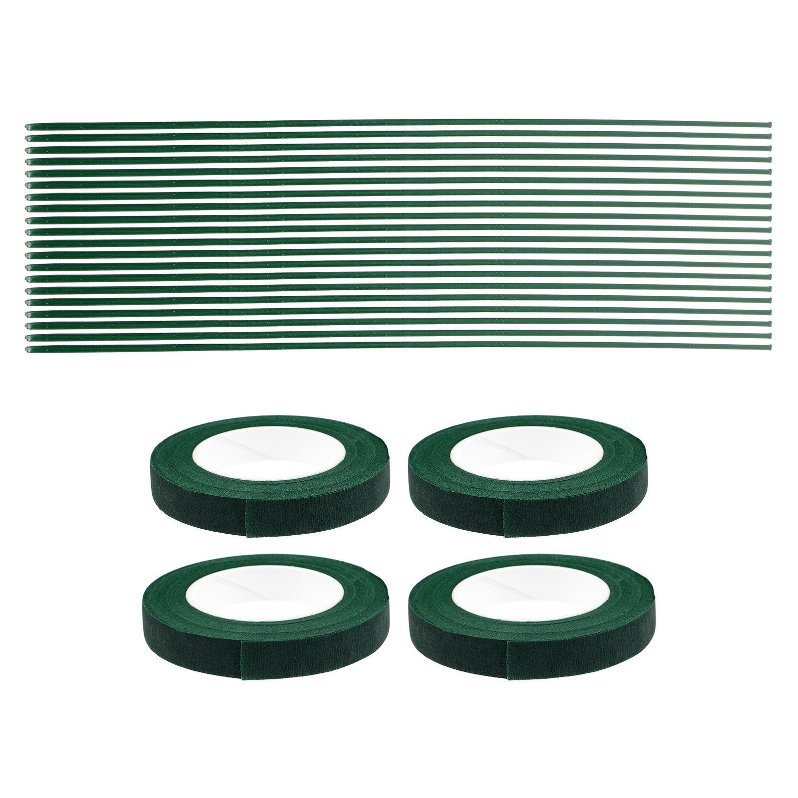 1セット フローラルテープとワイヤーキット グリーンフレキシ - Floral Tape Green のレビューと価格